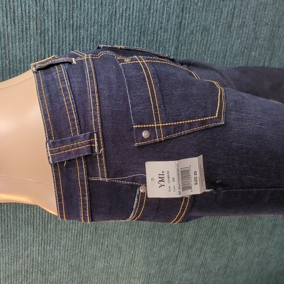 YMI Below The Knee Jean Shorts, Long Bermudas, High Cropped Skinnies  Size 5 - Picture 7 of 16